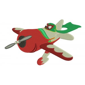 Looks Like El Chupacabra Airplaine Filled Machine Embroidery Design Digitized Pattern